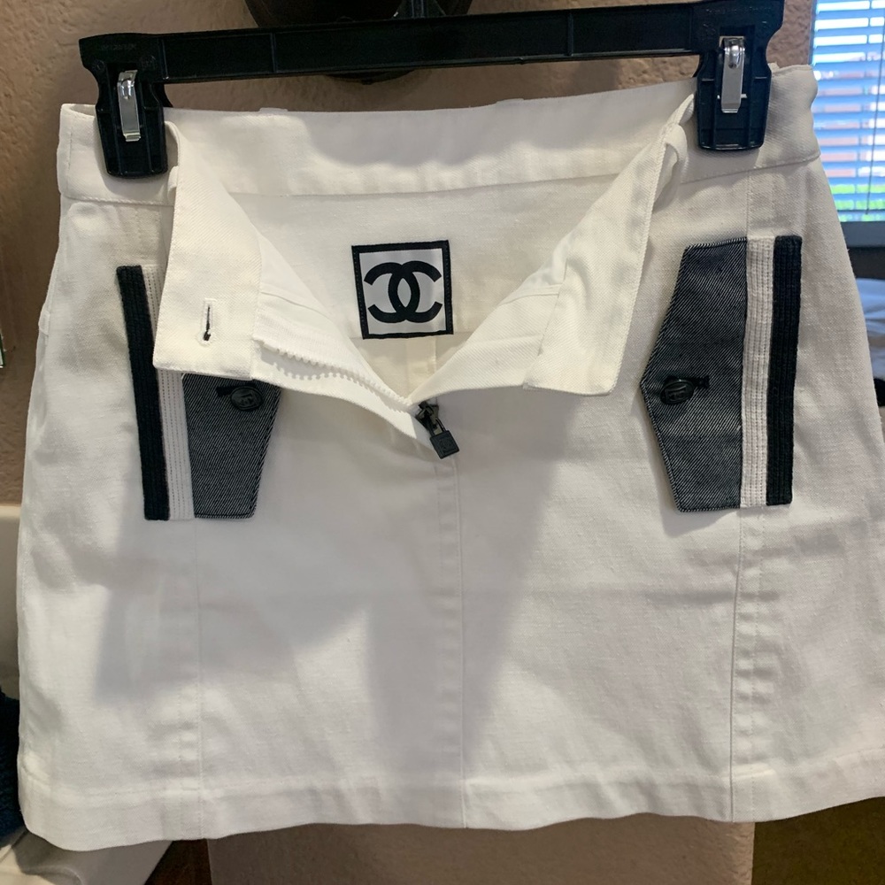 CHANEL Jean skirt 36